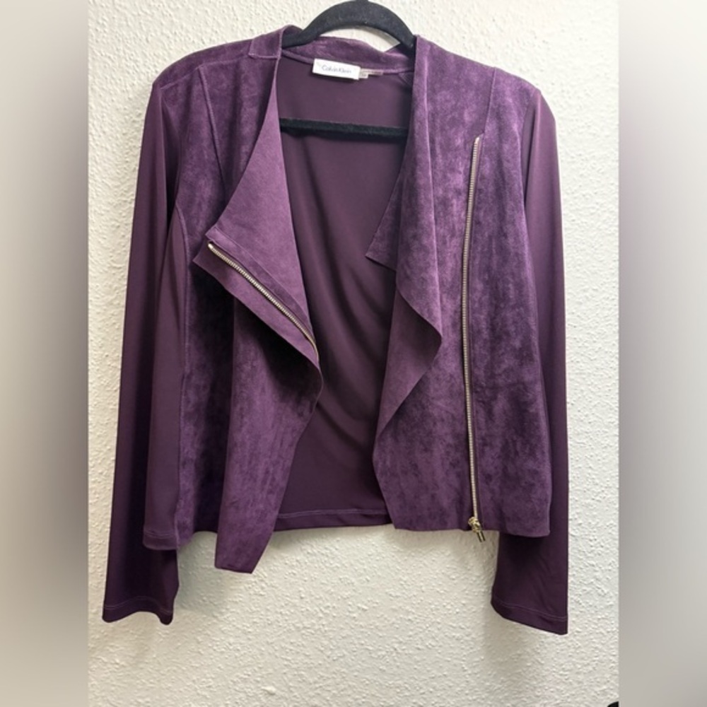 Calvin Klein Deep Purple Women's Blazer Size M
